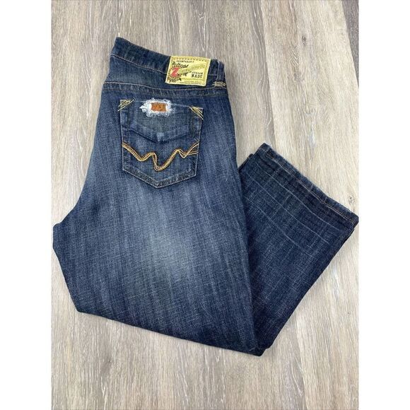 Z. Cavaricci Women's Route 66 Jean Cropped Capri Size 16 Vintage - Picture 1 of 10